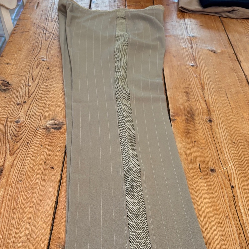 Sharagano Tan Pinstripe Pants